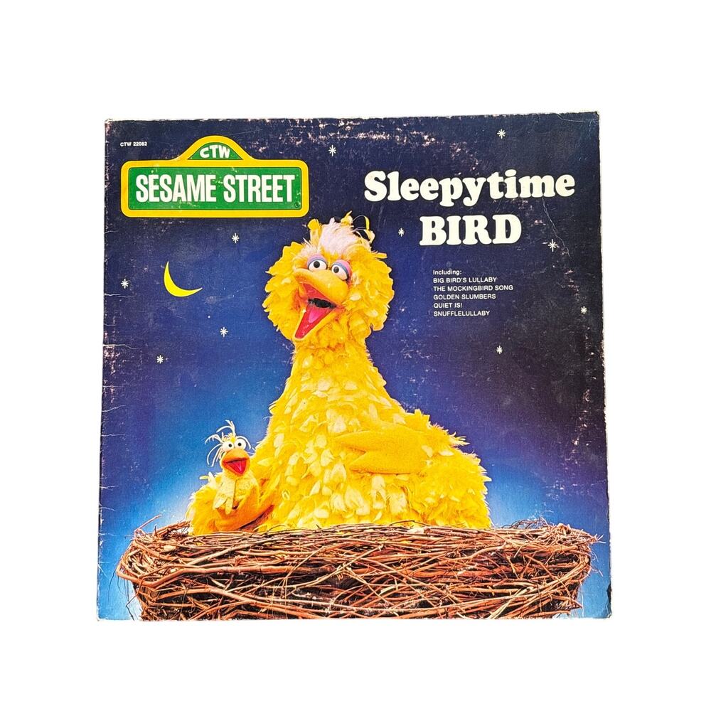 Sesame Street Sleepytime Bird 1977 LP Jim Henson CTW 22082 Vinyl Record